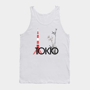 Tokyo Line Design Tank Top